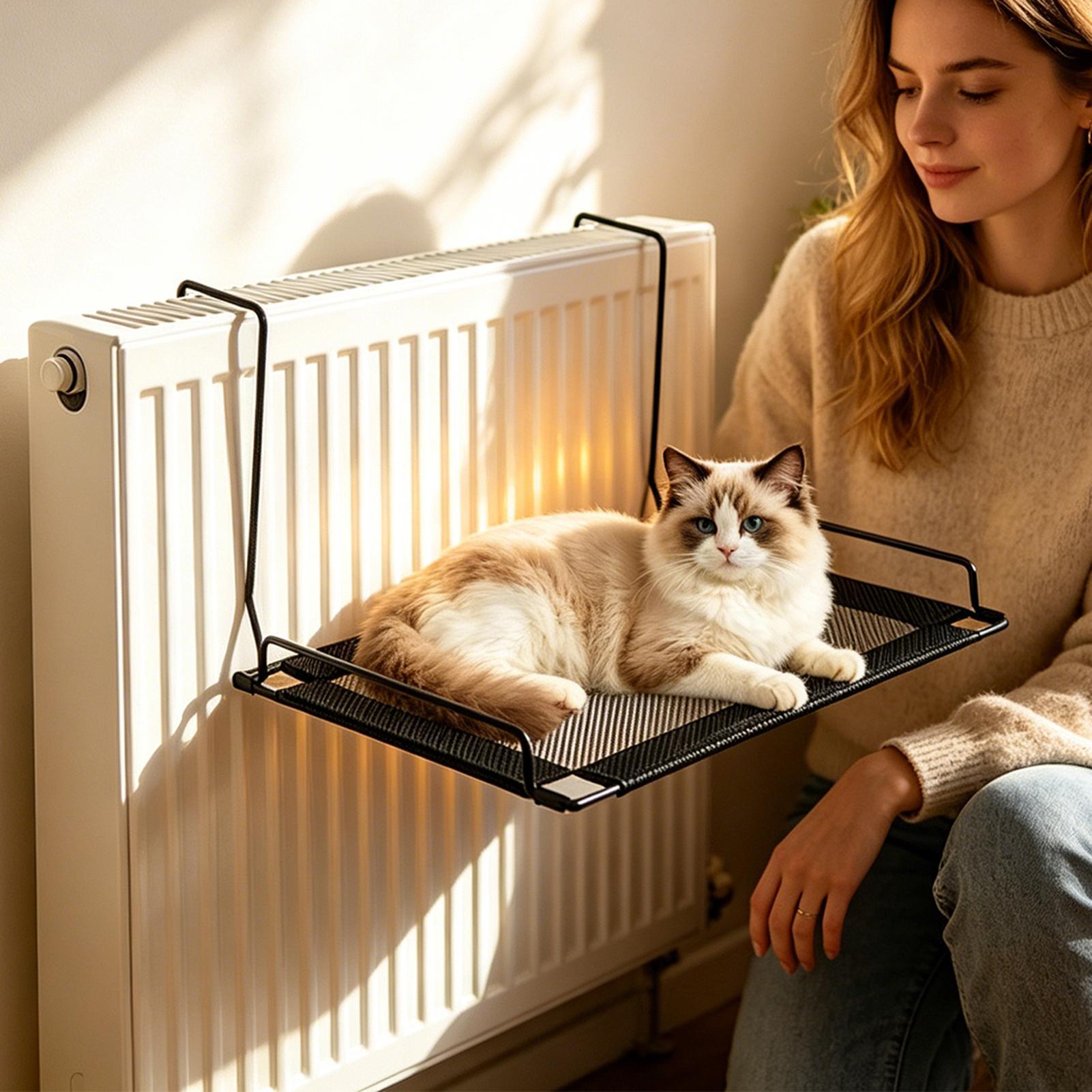 Cat Window Perch - Cat Hammock Bed Metal Frame Cooling