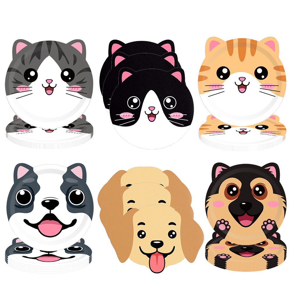 Pet Supplies Discount - Cute Animals Party Paper Plates Dog