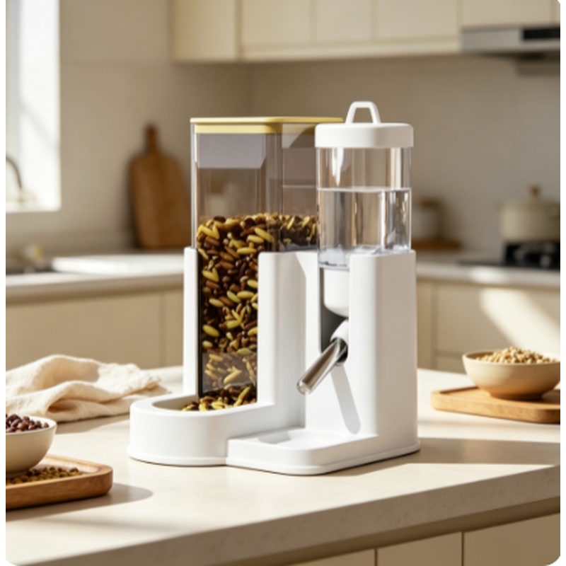 Automatic Pet Feeder - 2 In 1 Large Capacity Hamster