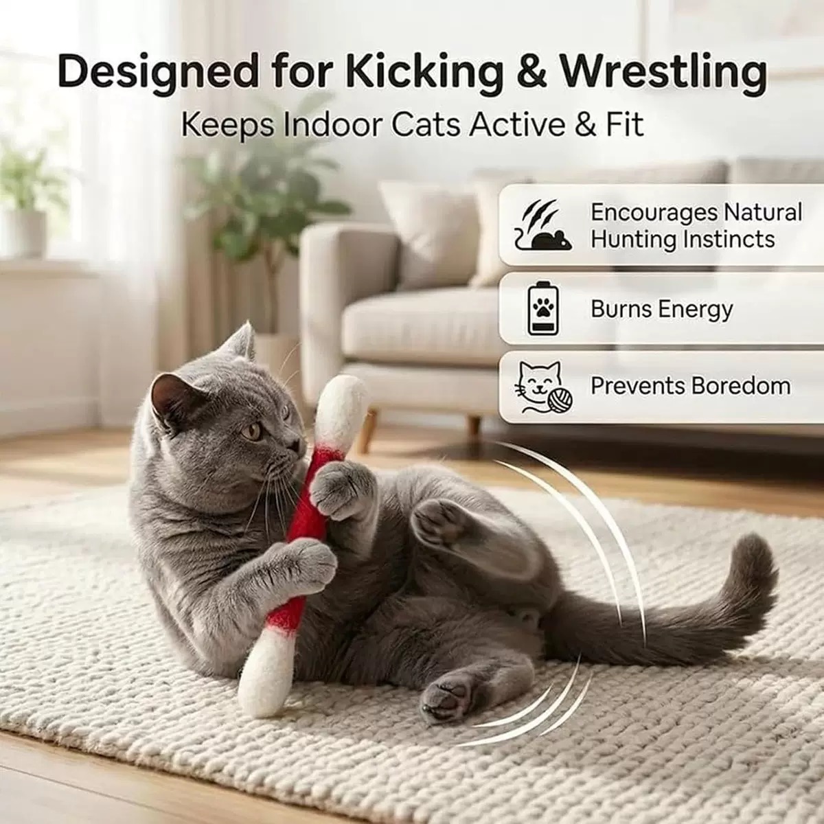 Creative Large Cotton Swab Sha - Catnip Toys recensione e prezzo