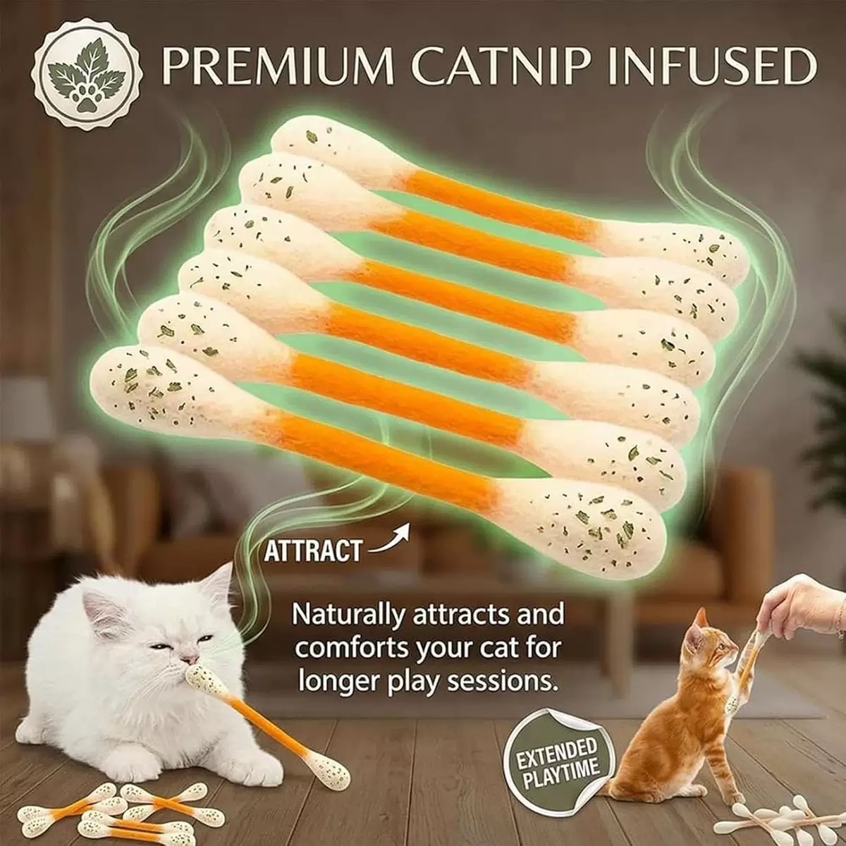 Creative Large Cotton Swab Sha - Catnip Toys recensione e prezzo