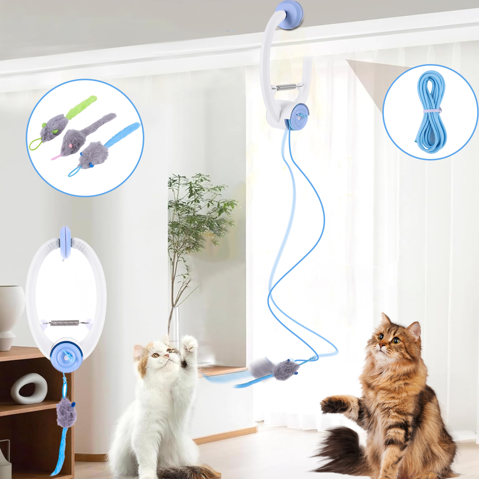 Door Hanging Auto-Rebound Cat  - Catnip Toys recensione e prezzo