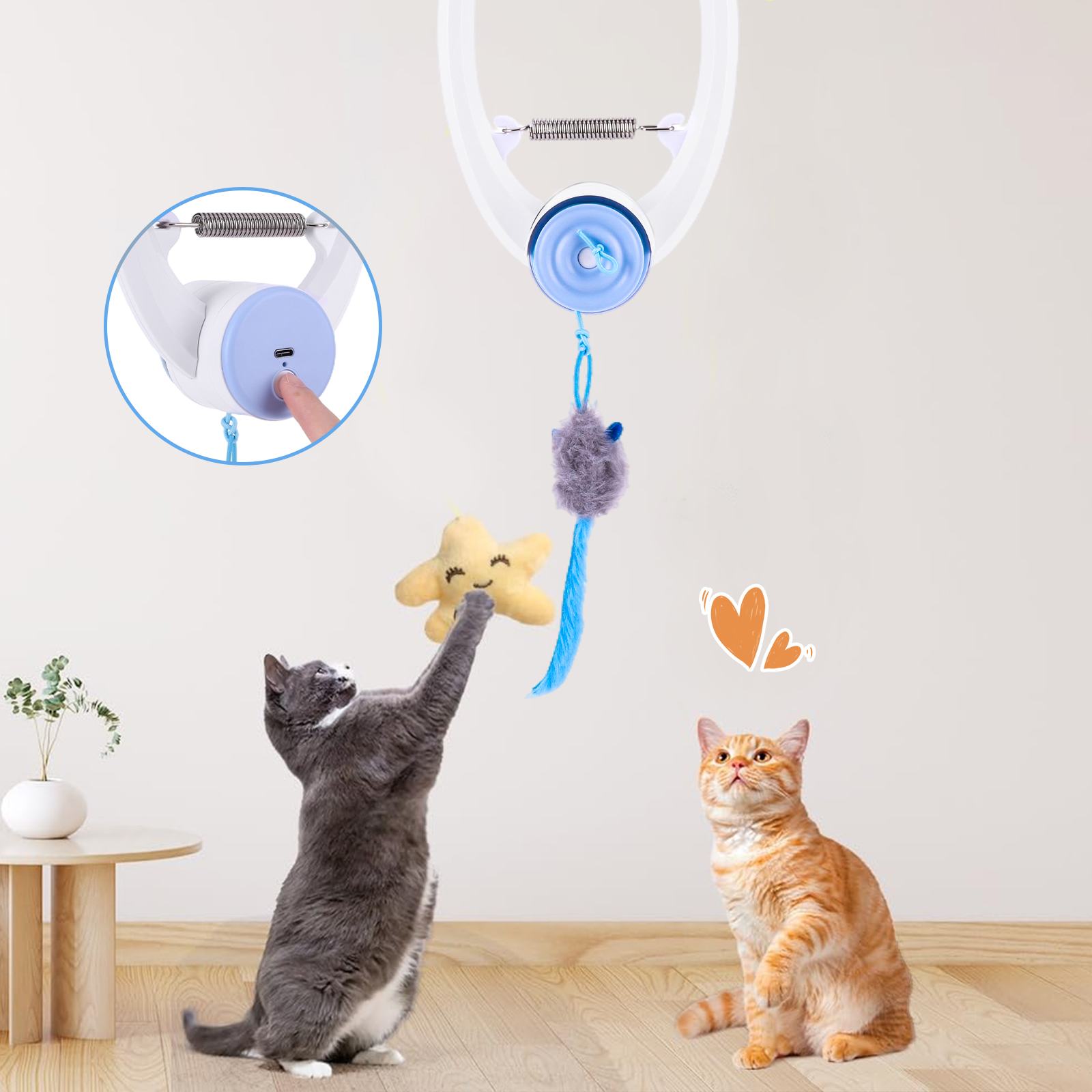Door Hanging Auto-Rebound Cat  - Catnip Toys recensione e prezzo