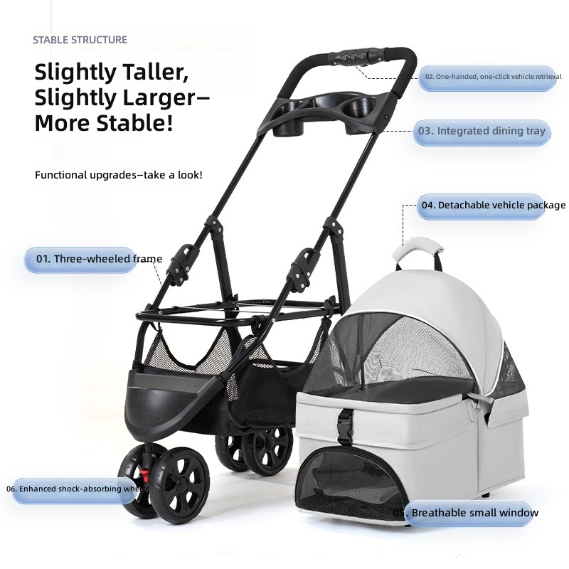 Pet Cart, Dog Cat Trolley, Sma - Pet Stroller Carrier recensione e prezzo