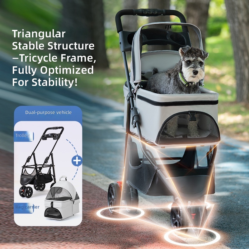 Pet Cart, Dog Cat Trolley, Sma - Pet Stroller Carrier recensione e prezzo