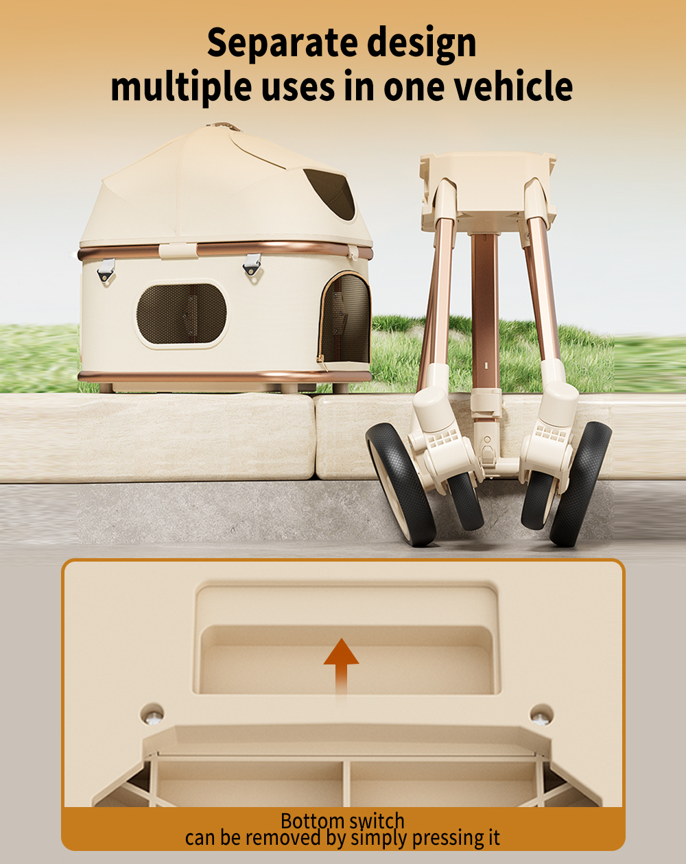 Pet Stroller for Medium Dogs & - Pet Stroller Carrier recensione e prezzo