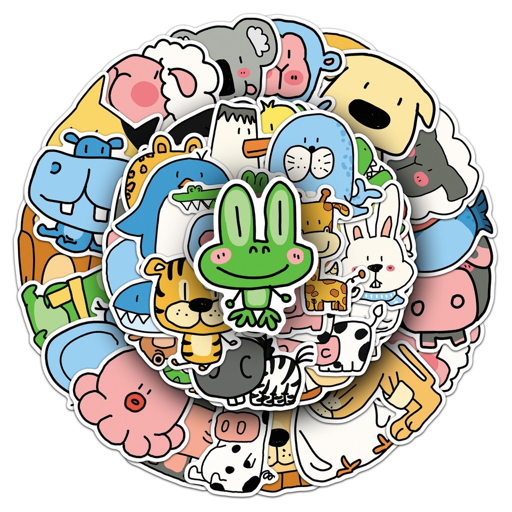 50Sheets Zoo Animal Stickers C - Pet Supplies Zoo recensione e prezzo