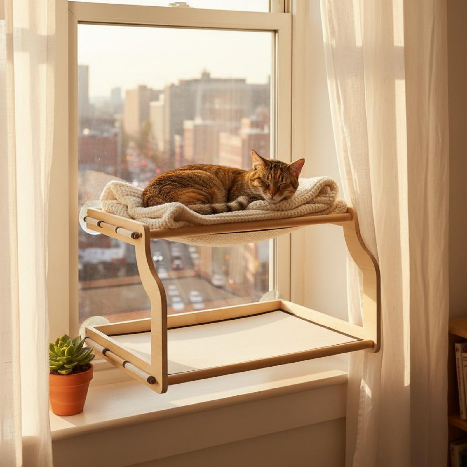 Window Mounted Cat Bed Easy-Mo - Cat Window Perch recensione e prezzo