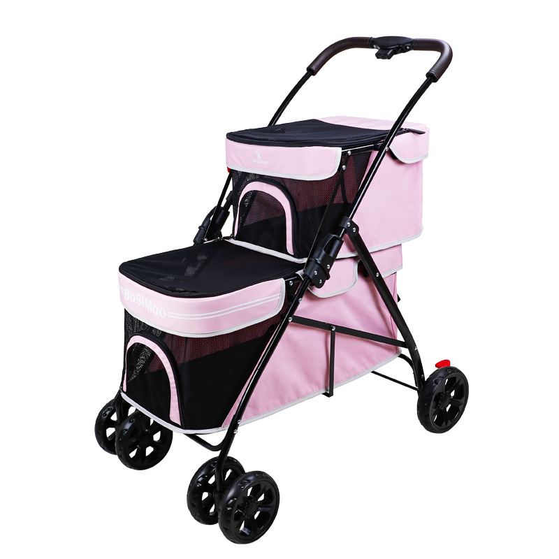 Portable Double-layer Pet Stro - Pet Stroller Carrier recensione e prezzo