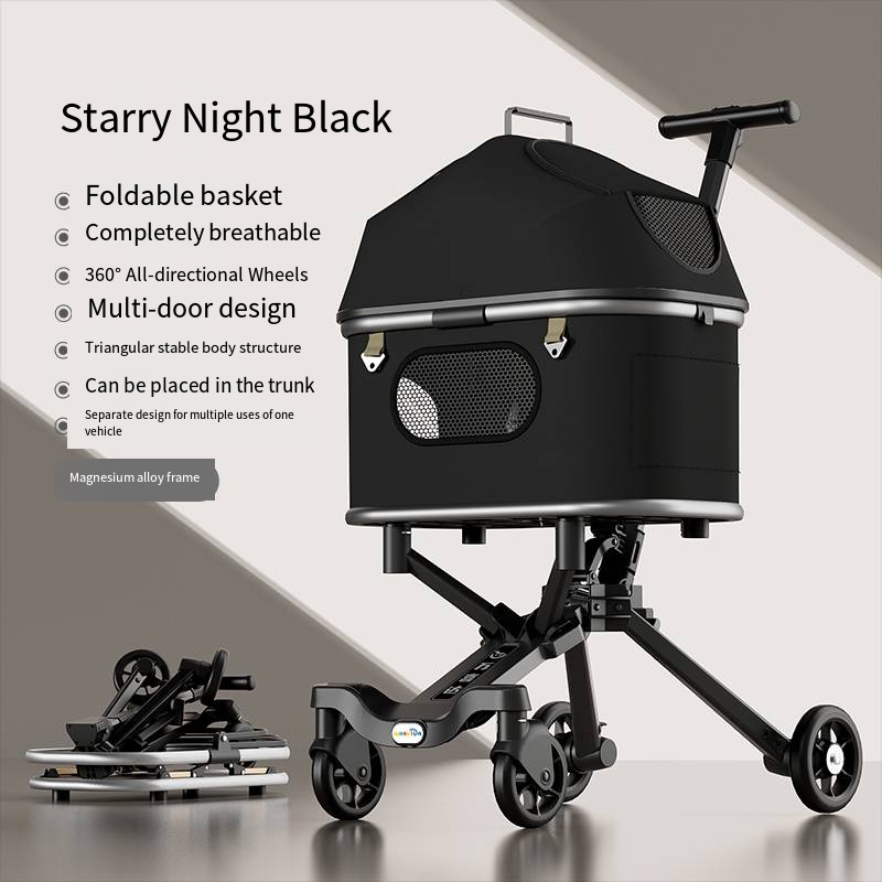 Magnesium alloy body pet strol - Pet Stroller Carrier recensione e prezzo