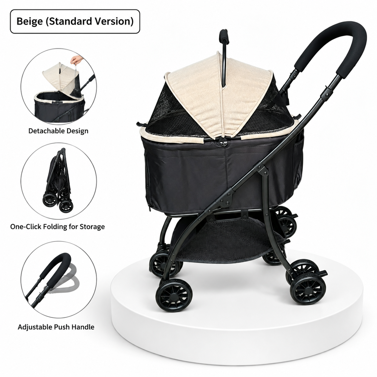 2 in 1 Detachable Pet Stroller - Pet Stroller Carrier recensione e prezzo
