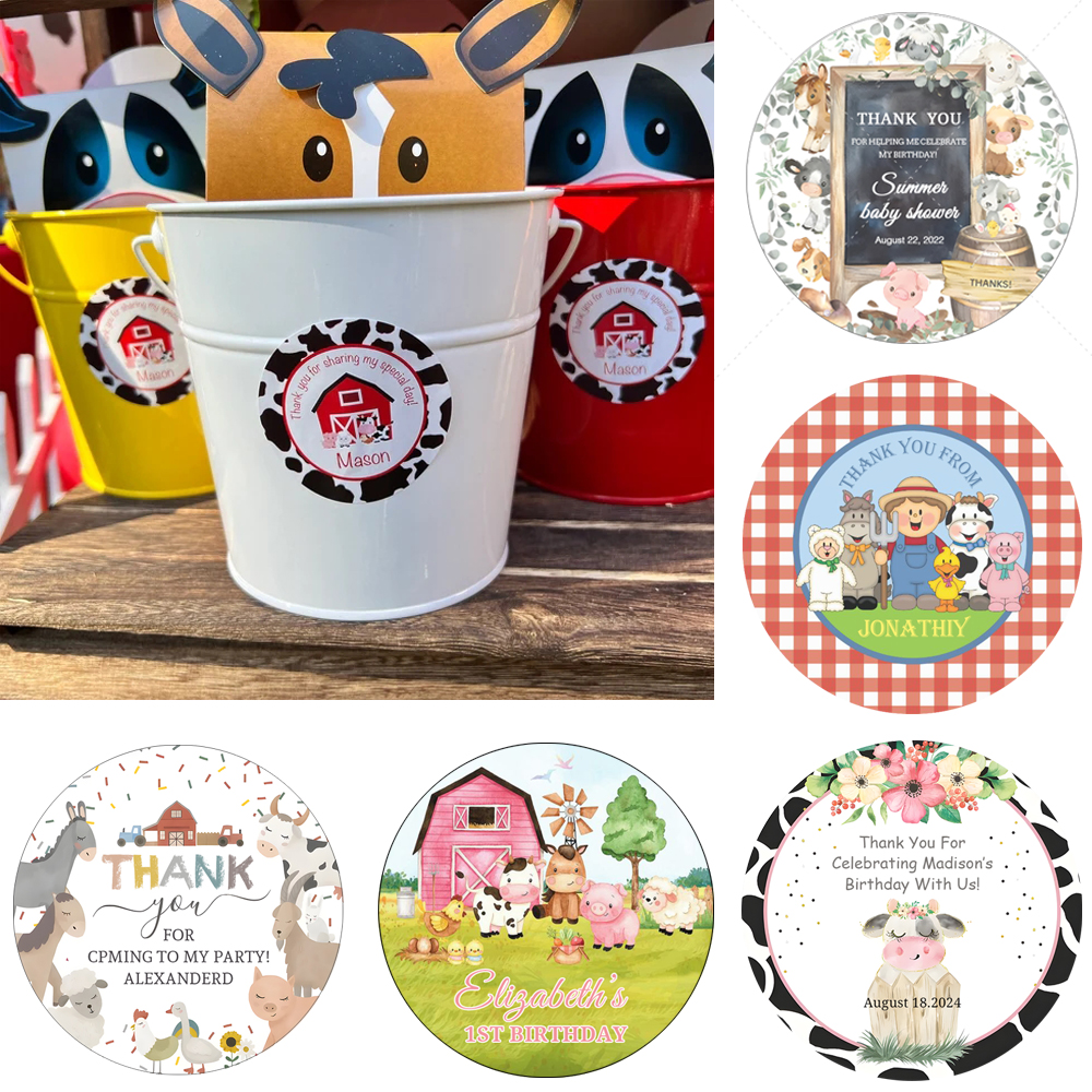 Farm Animals Birthday Stickers - Pet Supplies Zoo recensione e prezzo