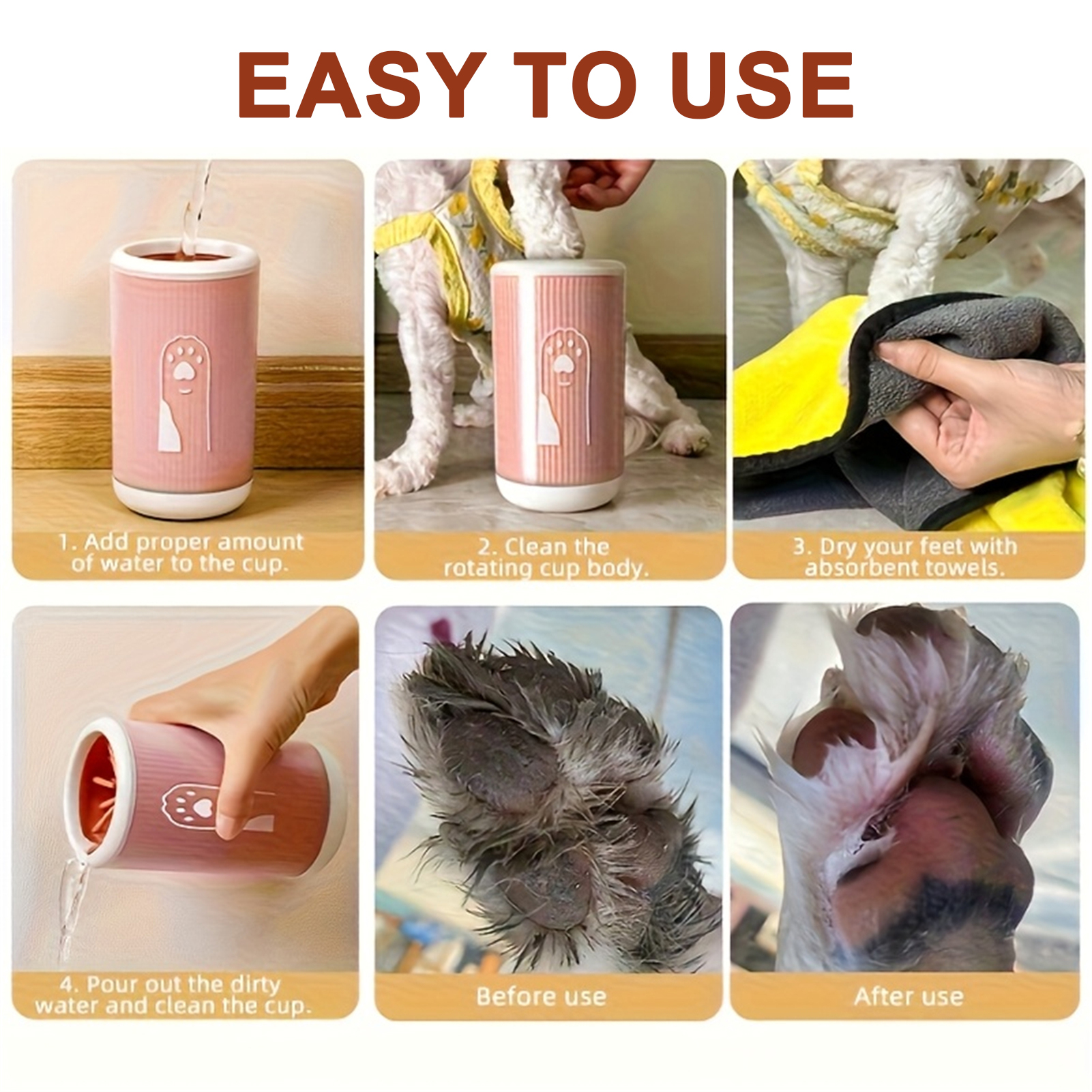 Pet Paw Cleaner Cup for Cats & - Dog Paw Cleaner recensione e prezzo