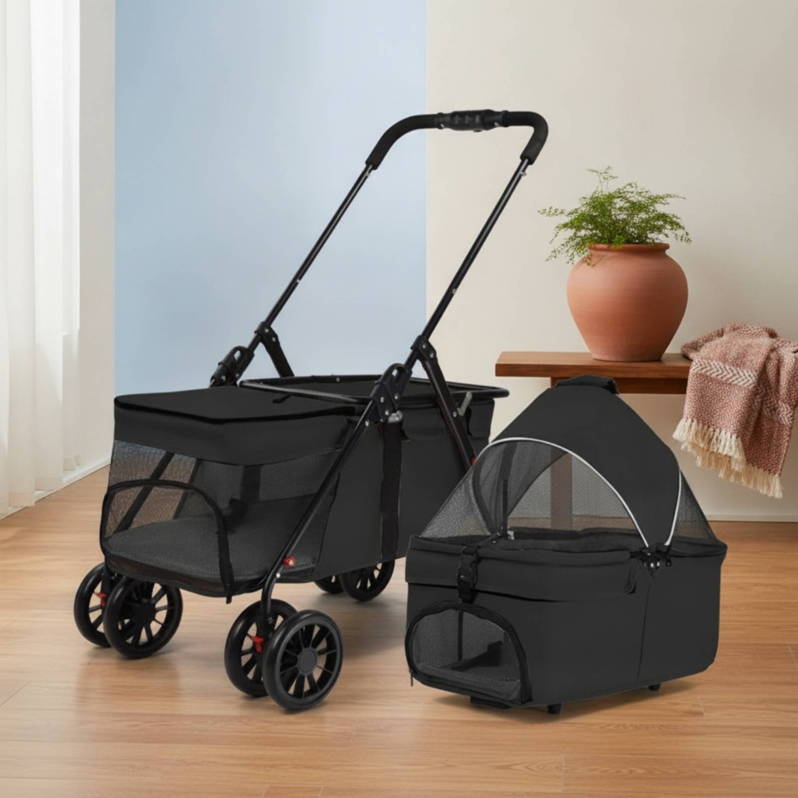 Pet Stroller with Detachable C - Pet Stroller Carrier recensione e prezzo