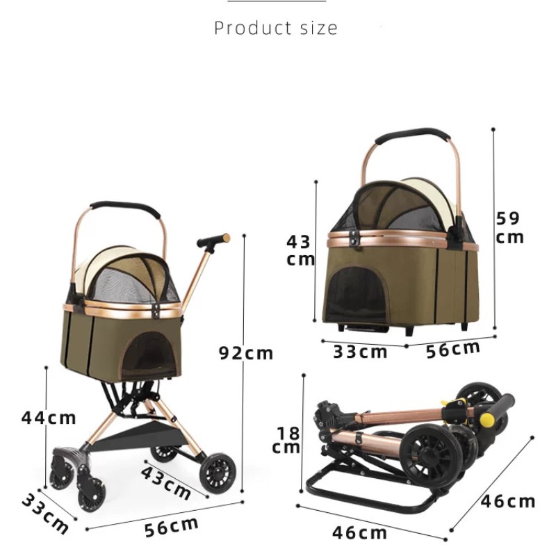 Ultra Light Foldable Pet Troll - Pet Stroller Carrier recensione e prezzo