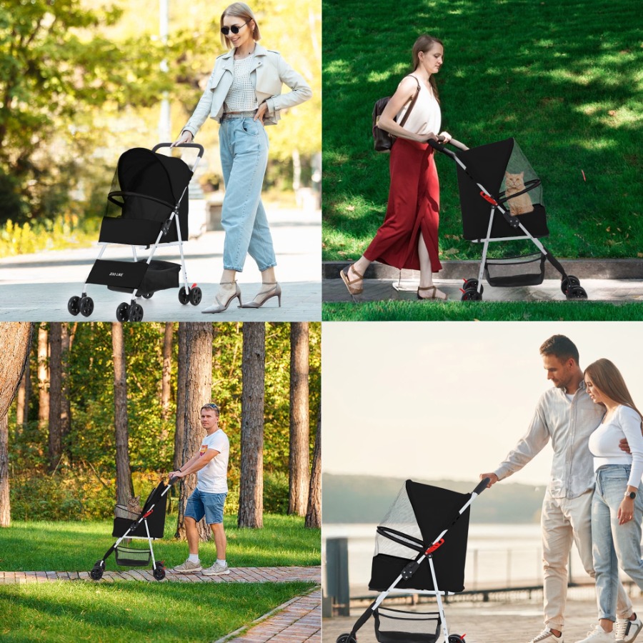 4-Wheeled Pet Stroller for Cat - Pet Stroller Carrier recensione e prezzo