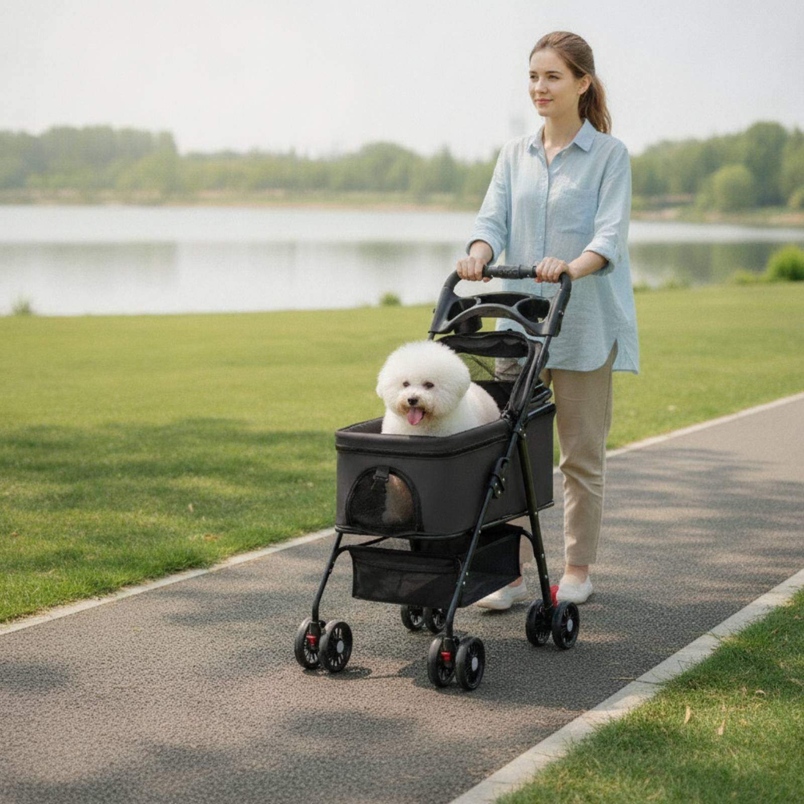 Pet Stroller with Detachable C - Pet Stroller Carrier recensione e prezzo