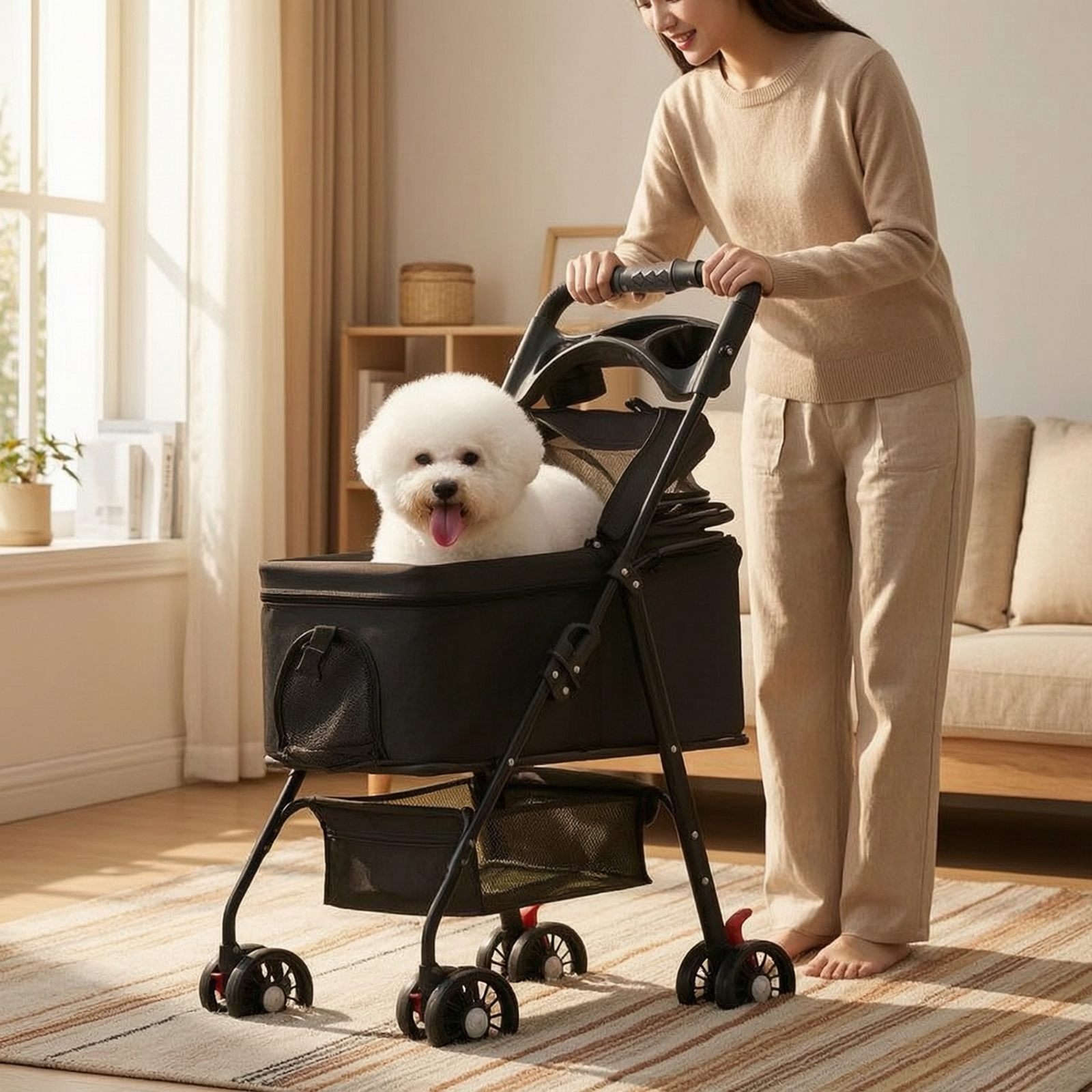 Pet Stroller with Detachable C - Pet Stroller Carrier recensione e prezzo