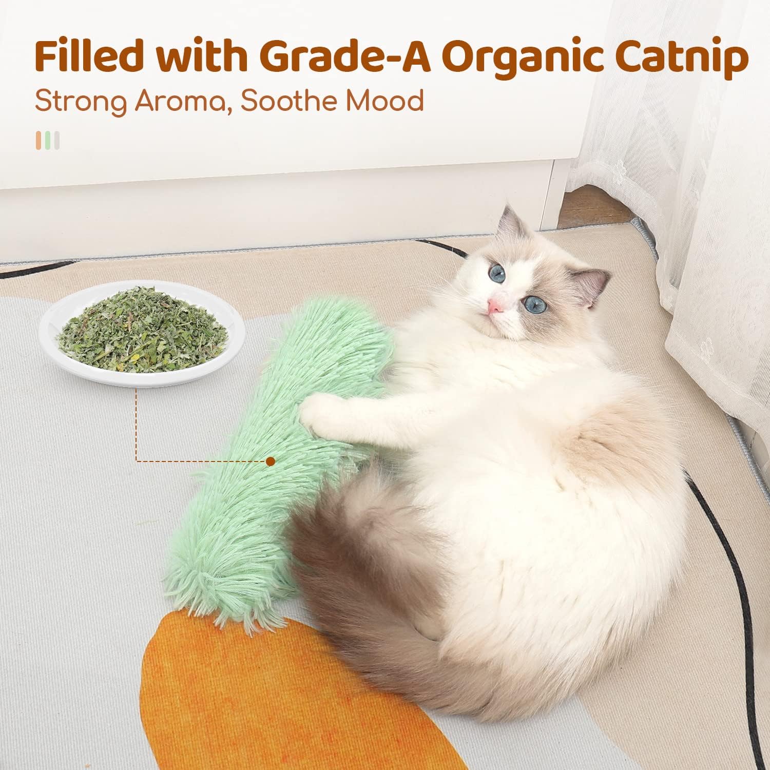 Cat Toys Pillows, 3 Pack, Soft - Catnip Toys recensione e prezzo
